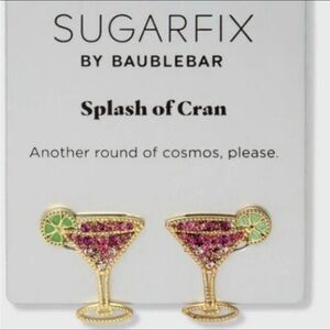 NWT Bauble Bar Martini 🍸 Pavé Earrings